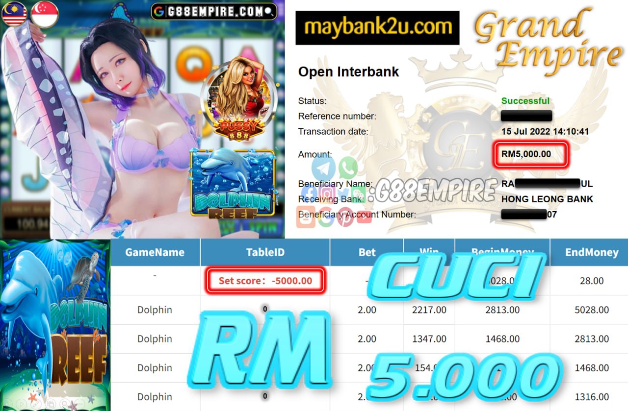 PUSSY888 - DOLPHIN - CUCI RM5.000!!!!!