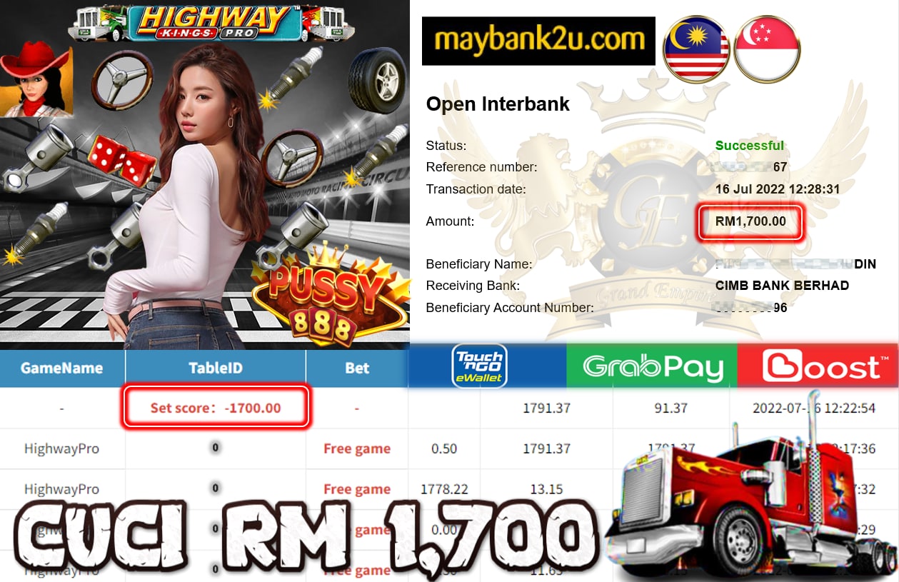 PUSSY888 HIGHWAYPRO CUCI RM1,700!!!