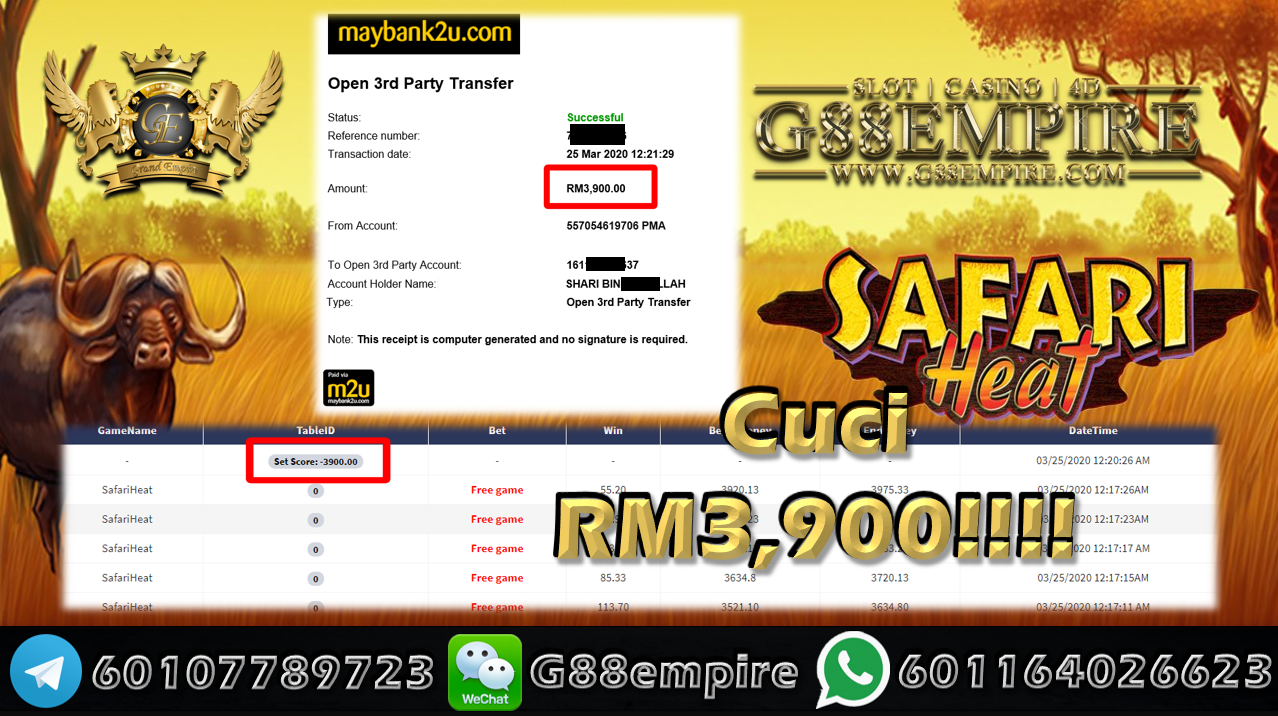 MEMBER MAIN SAFARIHEAT CUCI RM3,900!!!
