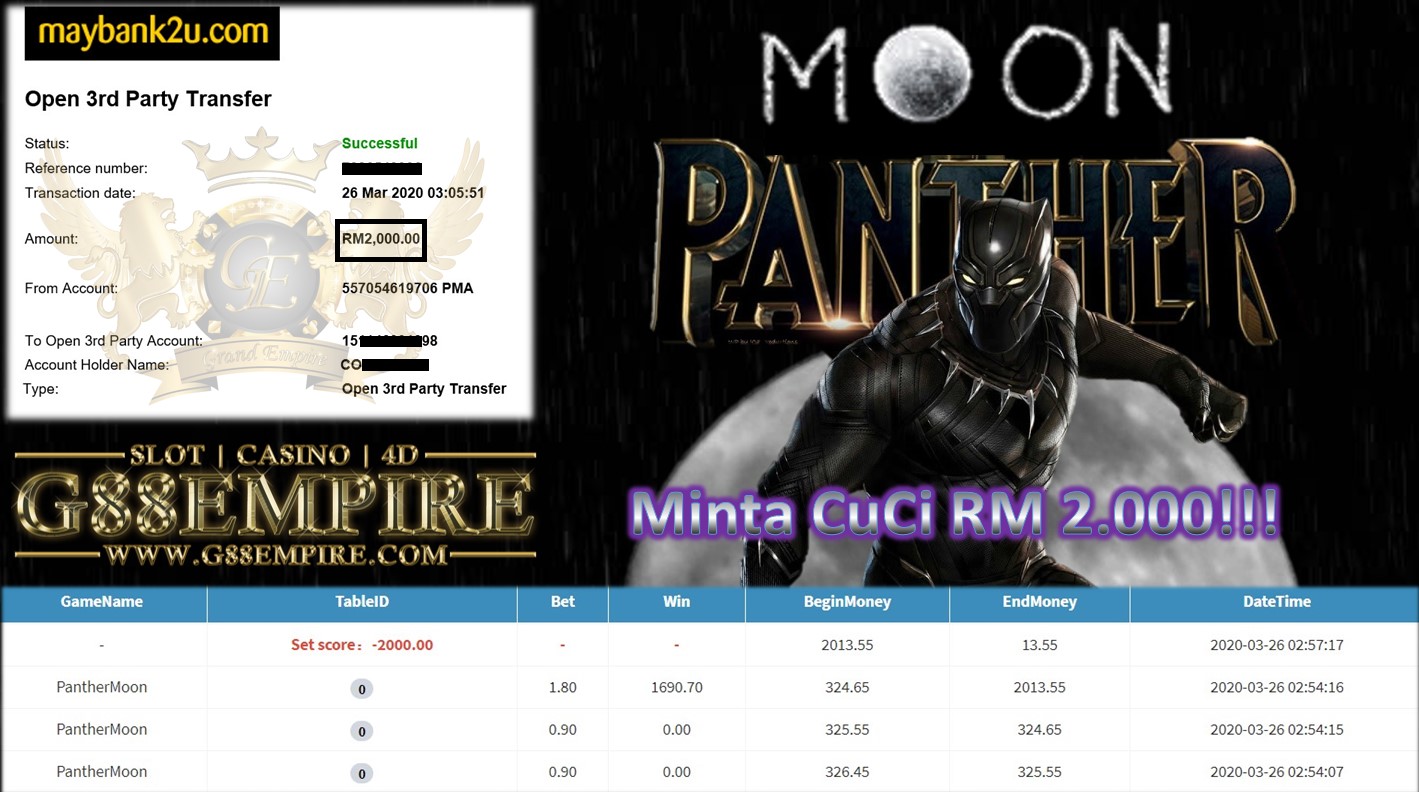 PANTHERMOON MINTA CUCI RM 2.000!!!