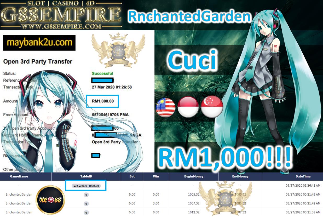 MEMBER MAIN ENCHANTEDGAREDEN CUCI RM1,000!!!