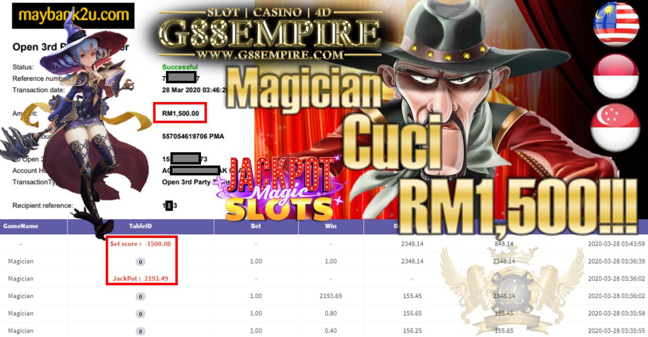 MEMBER MAIN MAGICIAN CUCI RM1,500!!!