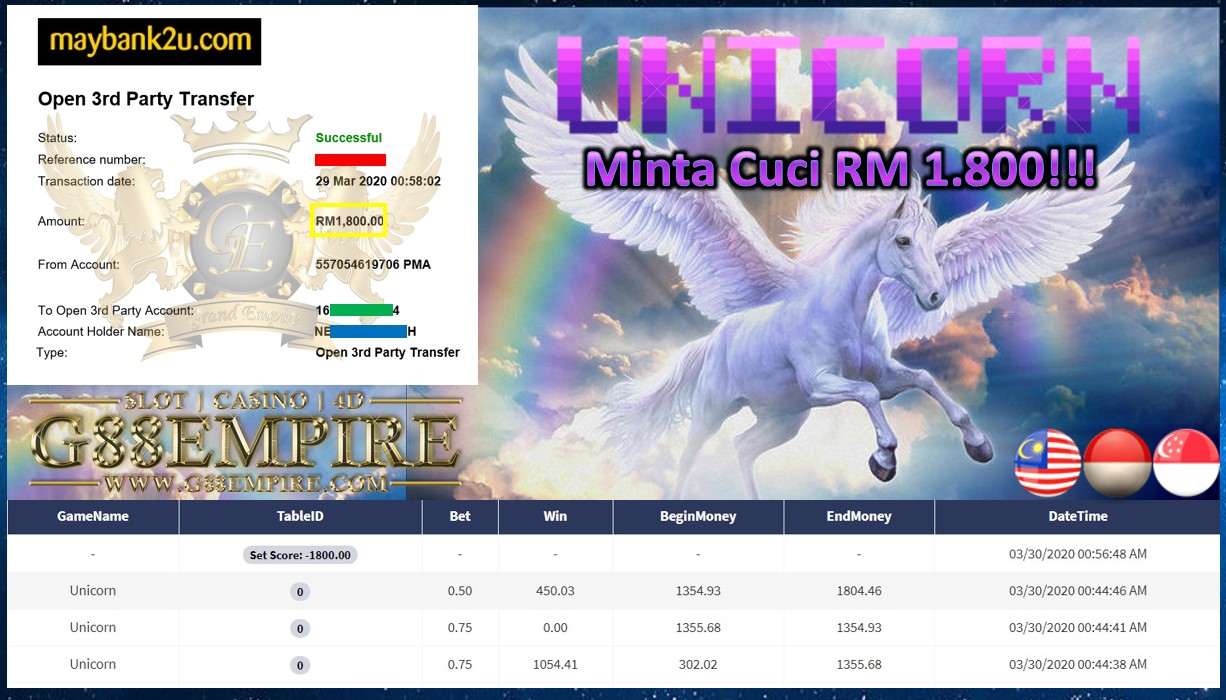 UNICORN MINTA CUCI RM 1.800!!!