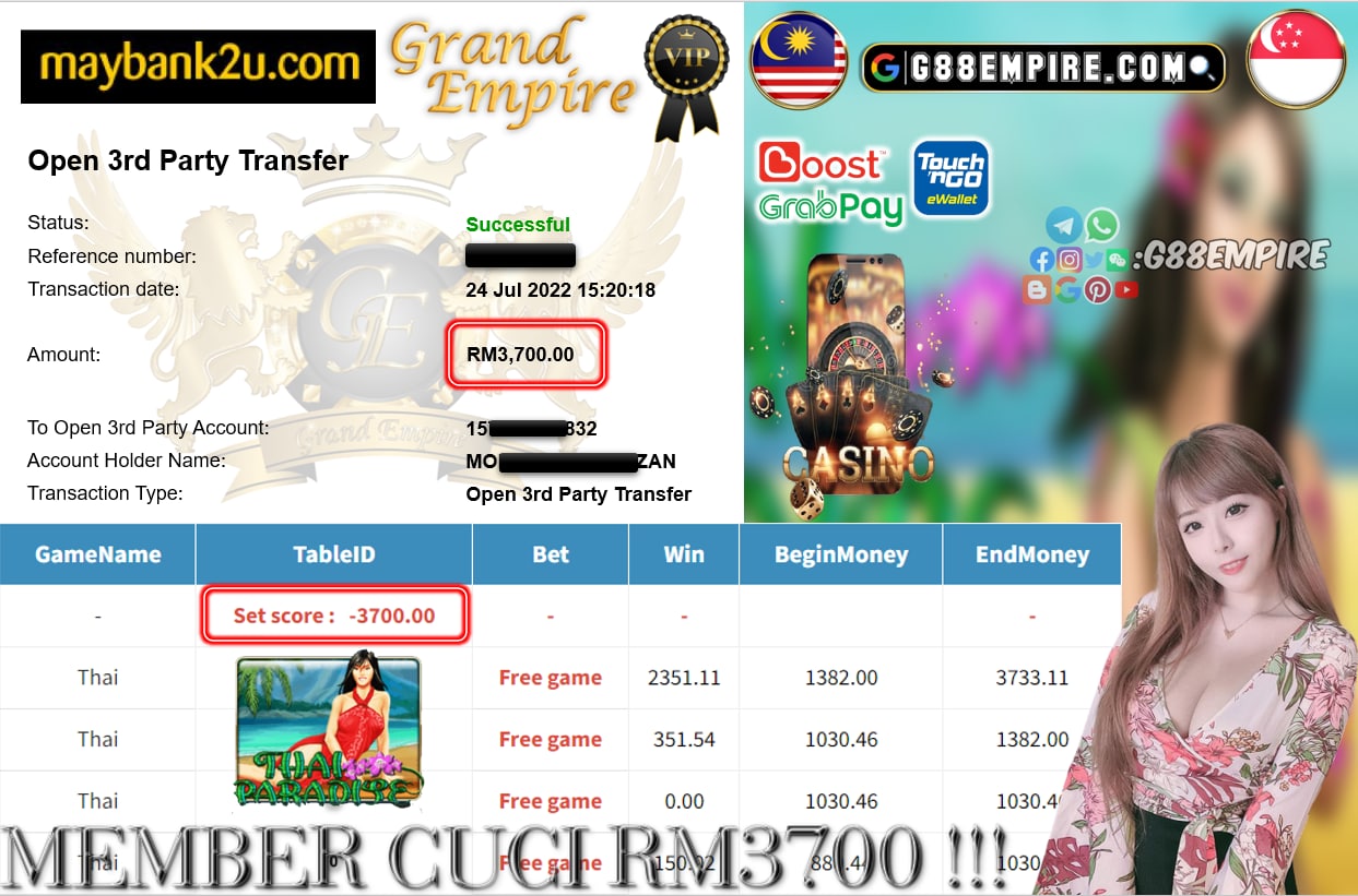 MEGA888 - THAI CUCI RM3700 !!!