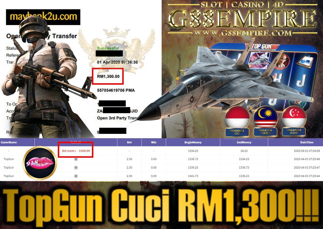 MEMBER MAIN TOP GUN CUCI RM1,300!!!