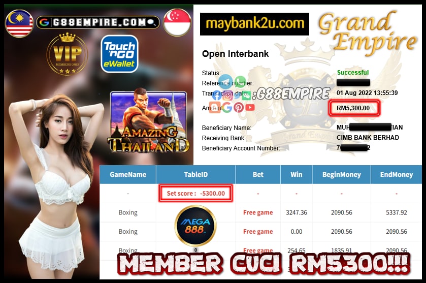 MEGA888 BOXING CUCI RM5300