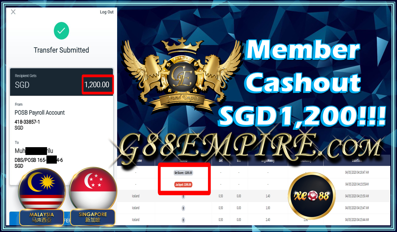 MEMBER MAIN ICELAND DPT CASHOUT RM1,200!!!!!