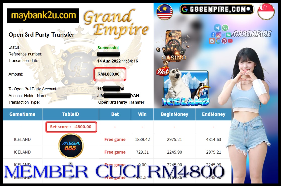 MEGA888 ICELAND CUCI 4,800