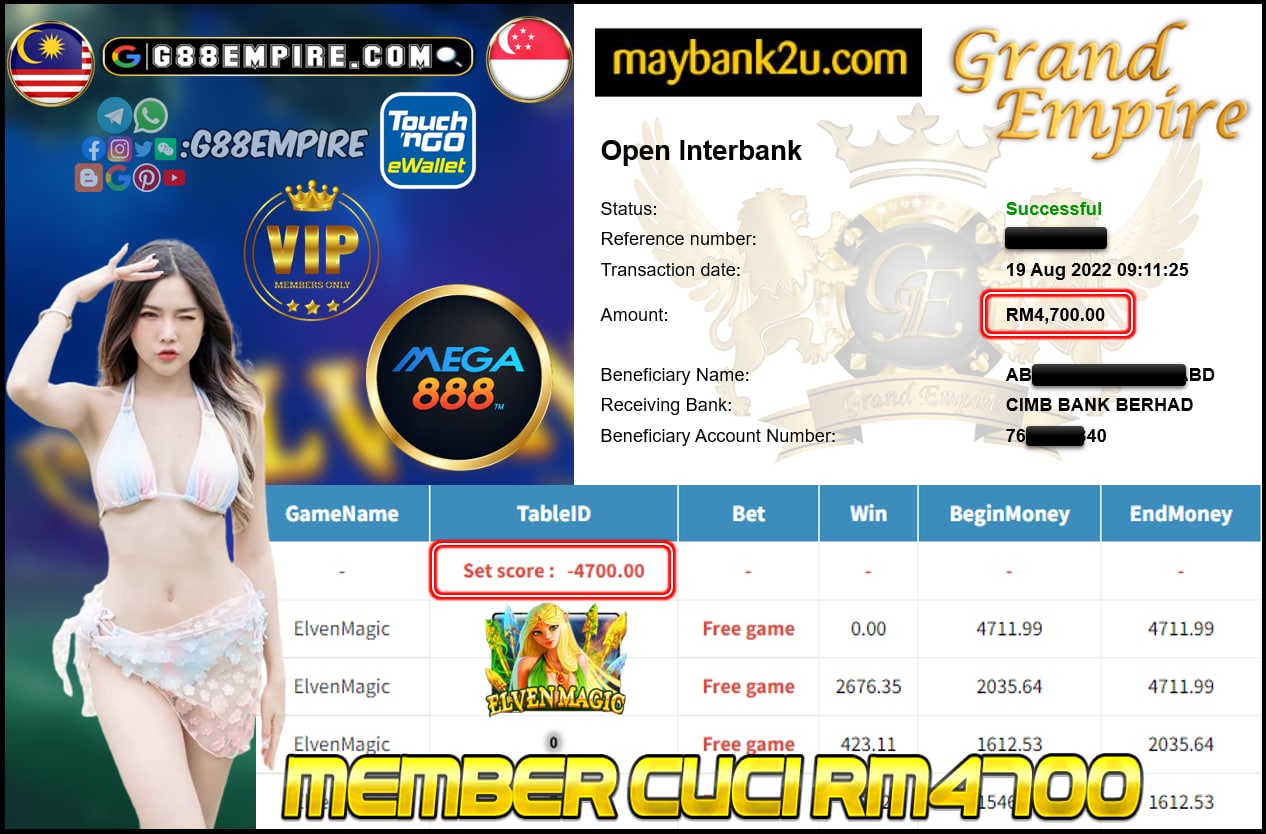 MEGA888 - ELVENMAGIC CUCI RM4700