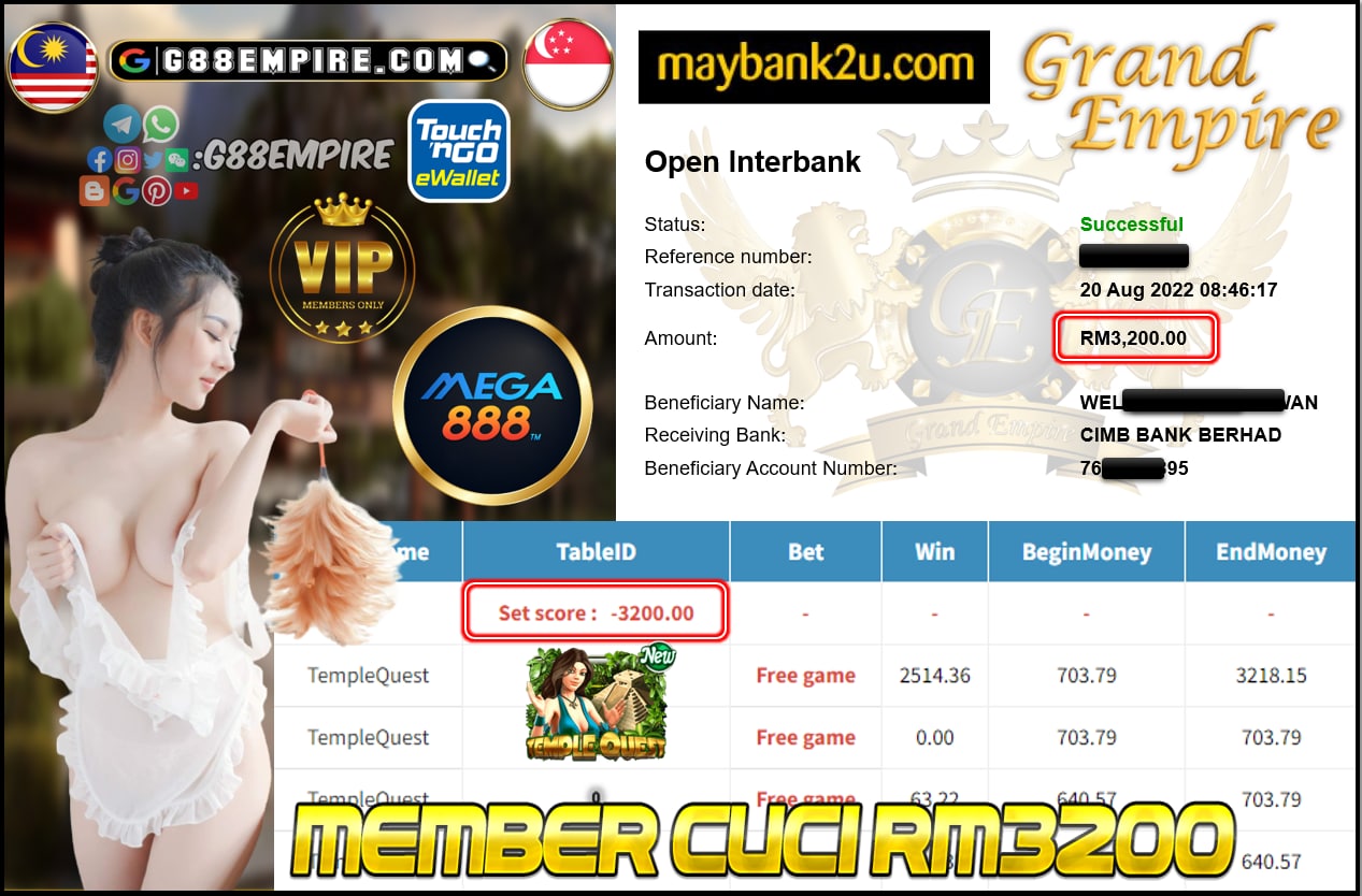 MEGA888-TEMPLEQUEST CUCI RM3200