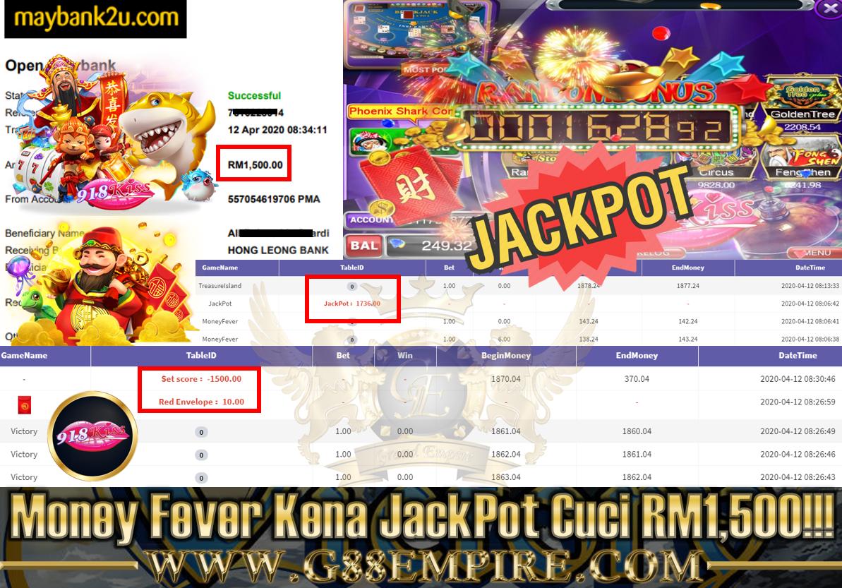 MONEY FEVER KENA JACKPOT CUCIC RM1,500!!!