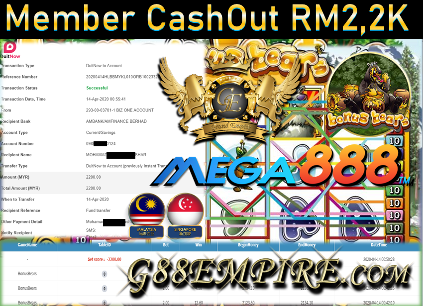 MEMBER MAIN BONUSBEARS DPT CUCI RM2,200!!!!!