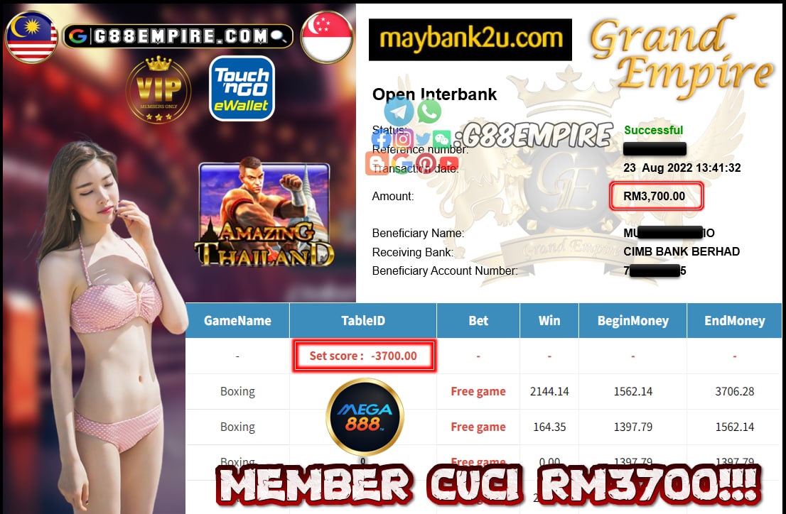 MEGA888 BOXING CUCI RM3700