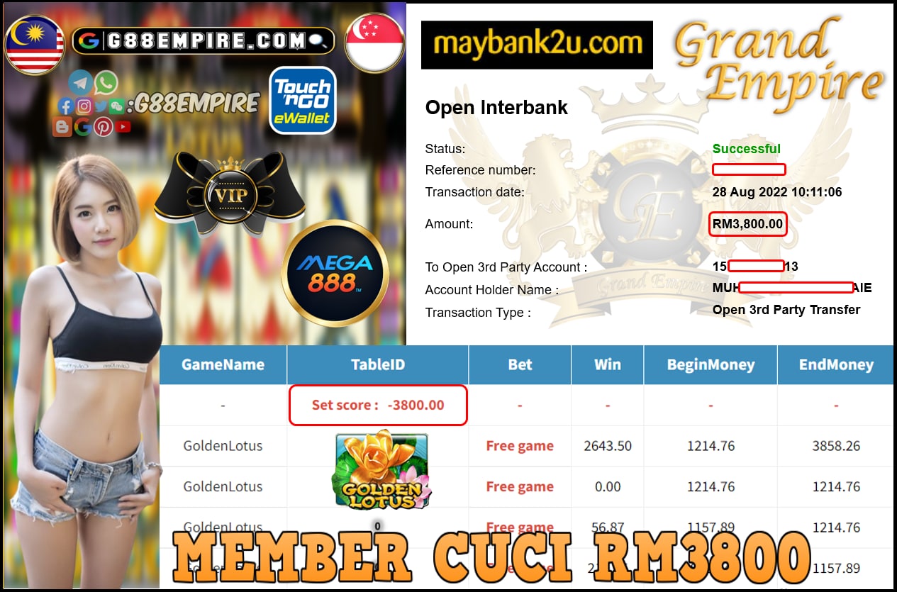 MEGA888 - GOLDENLOTUS CUCI RM3800