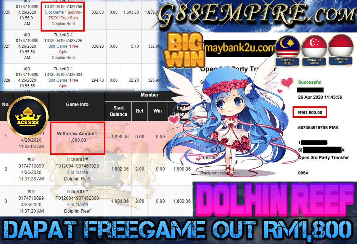 MEMBER DOLPHINREEF DAPAT CUCI RM1,800!!!