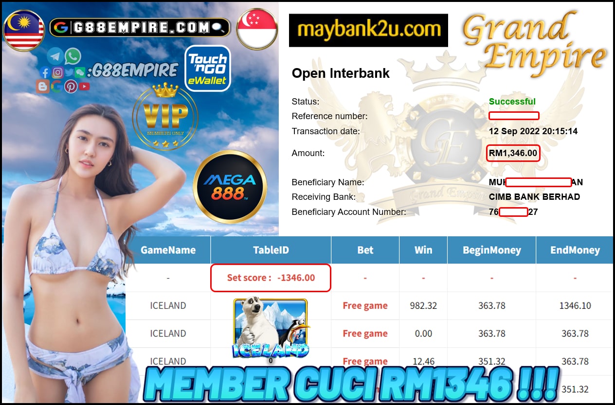 MEGA888 - ICELAND CUCI RM1346