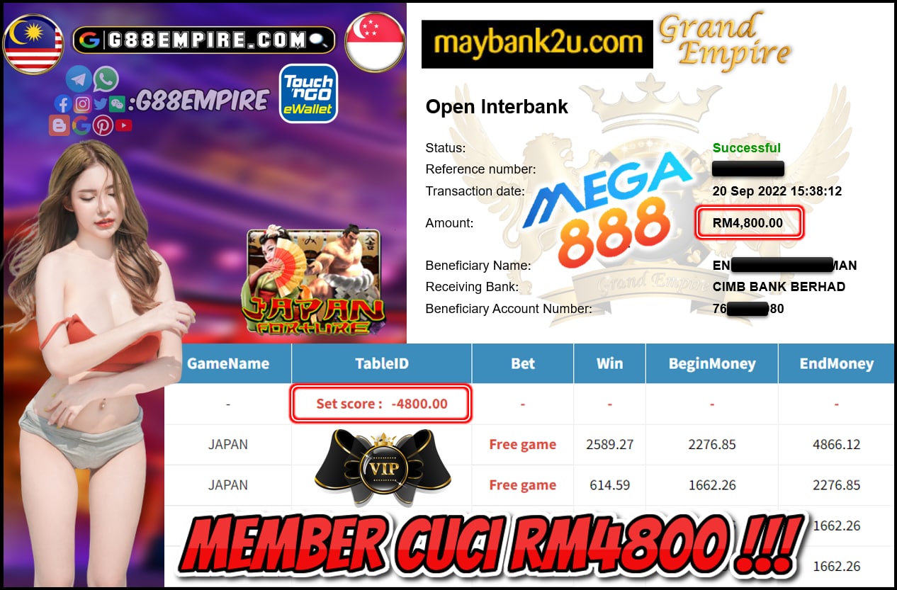 MEGA888 - JAPAN CUCI RM4800