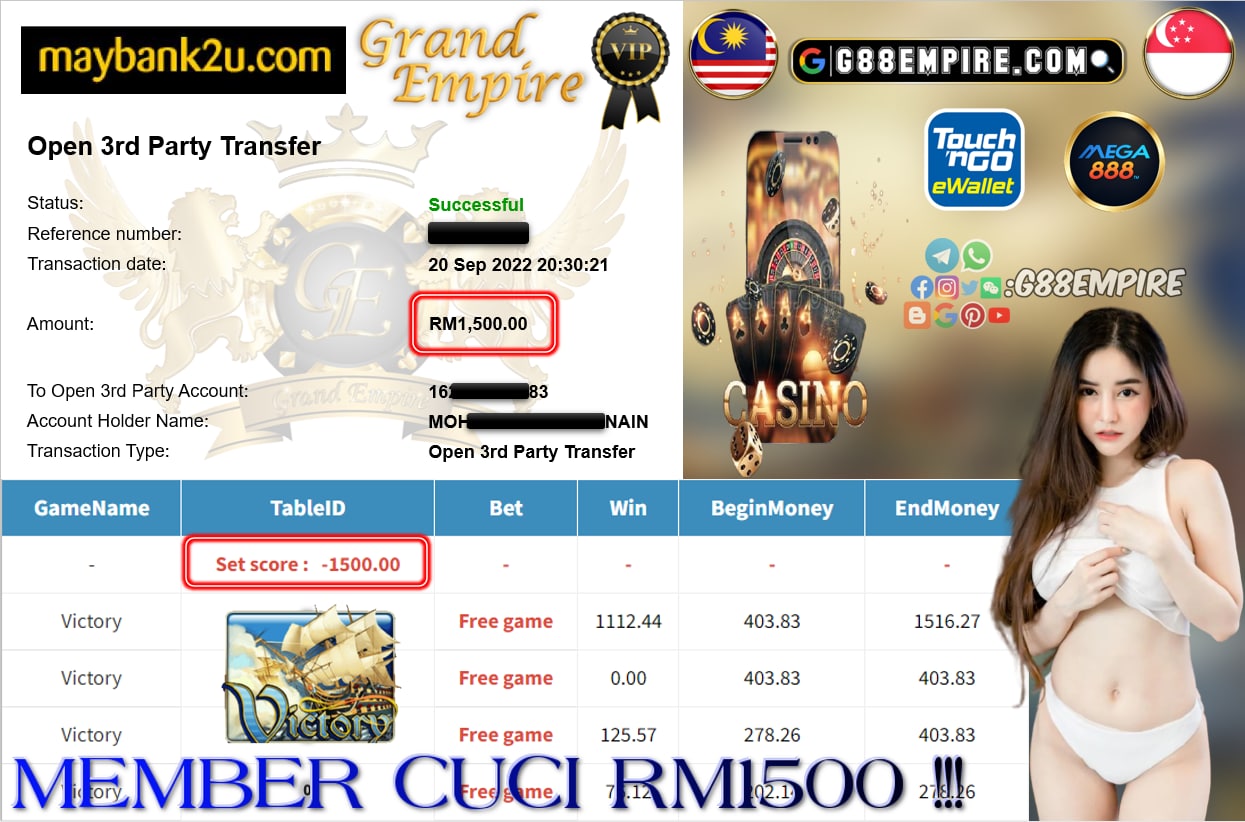 MEGA888 - CUCI RM1500 !!!