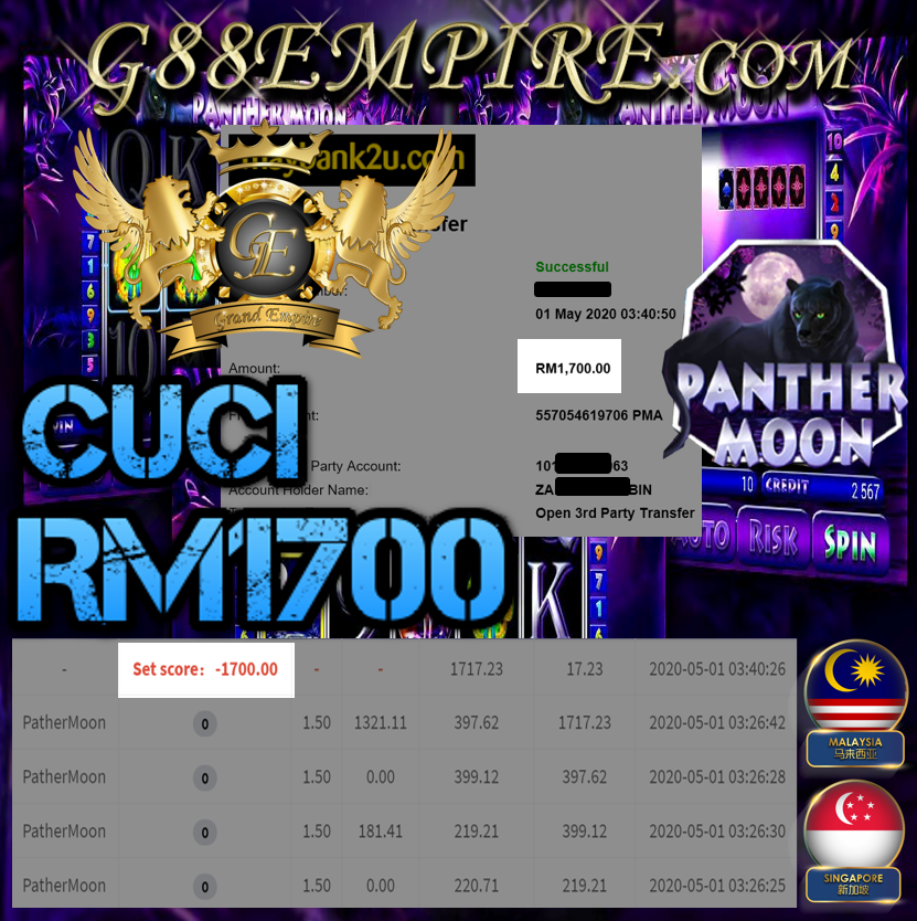 MEMBER MAIN PATHER MOON CUCI RM RM2,700 !!!!