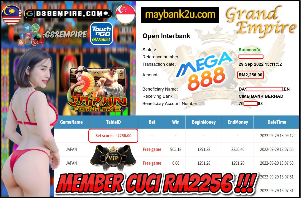 MEGA888 - JAPAN CUCI RM2256