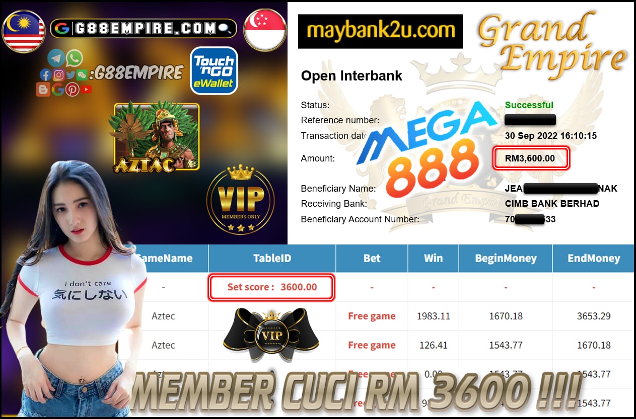 MEGA888 - AZTEC'S CUCI RM3600