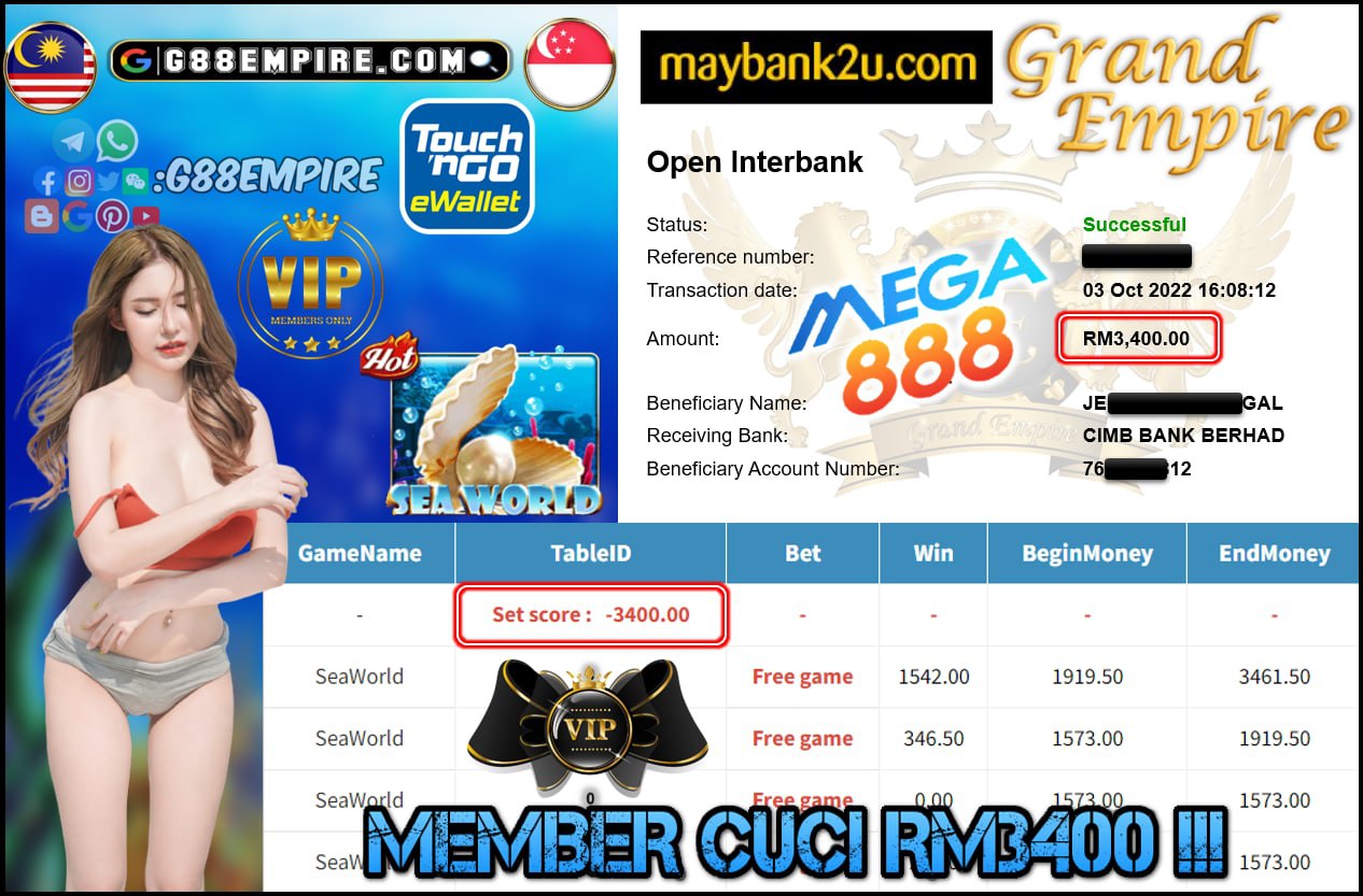 MEGA888 - SEAWORLD CUCI RM3400