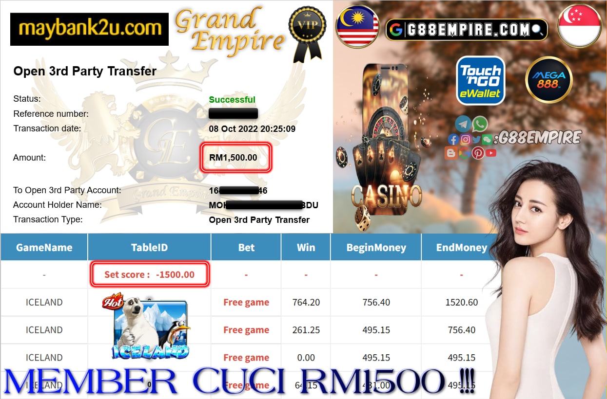 MEGA888 - ICELAND CUCI RM1500 !!!