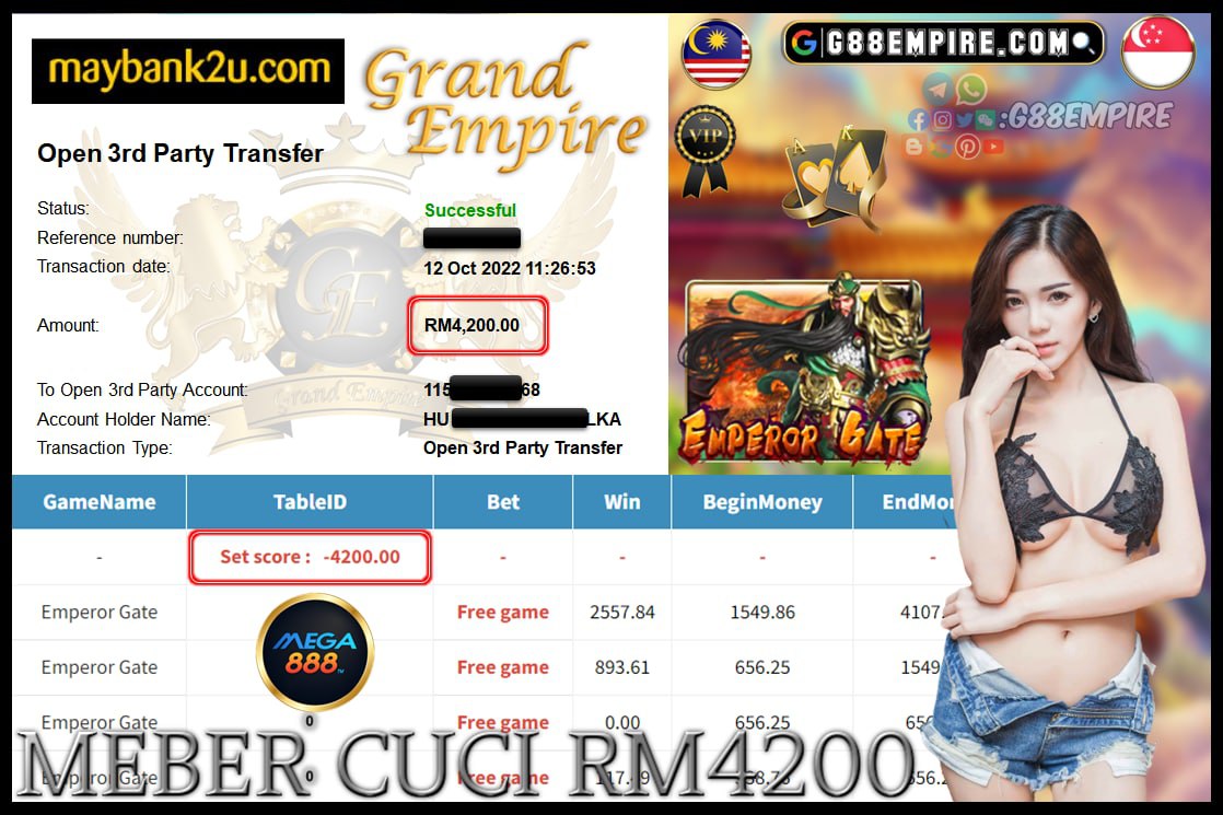 MEGA888 EMPEROR GATE CUCI 4,200