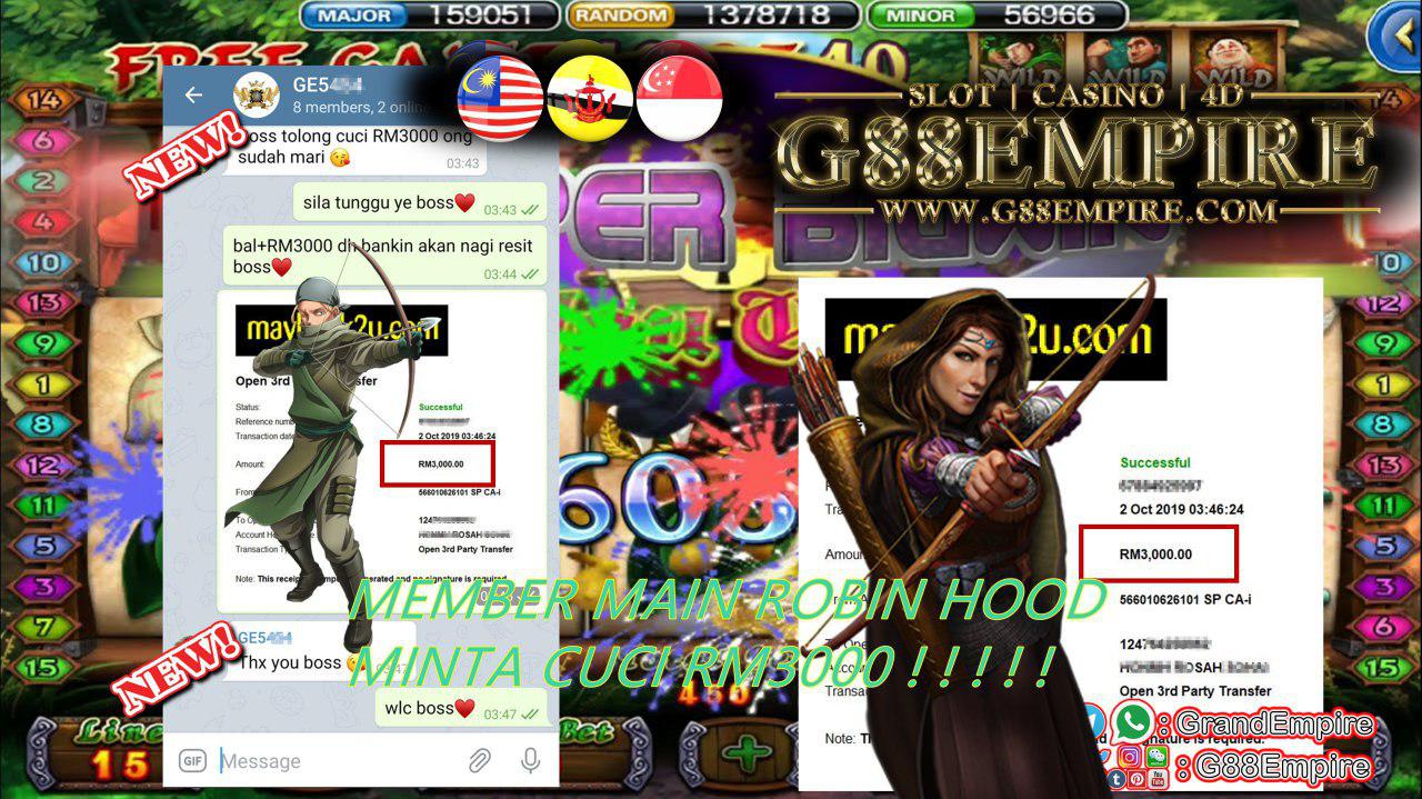 GAME ROBIN HOOD MINTA CUCI RM3000 !!