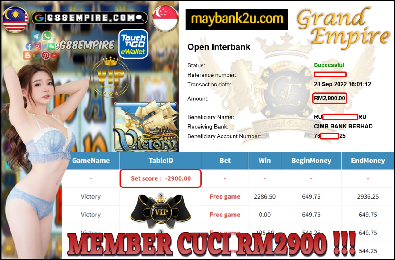 MEGA888 - VICTORY CUCI RM2,900