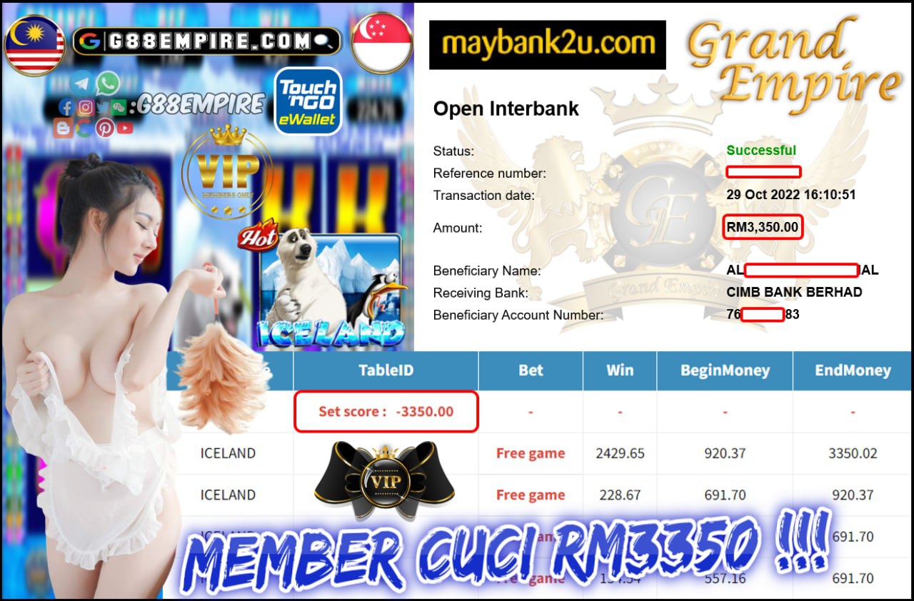 MEGA888 - ICELAND CUCI RM3,350