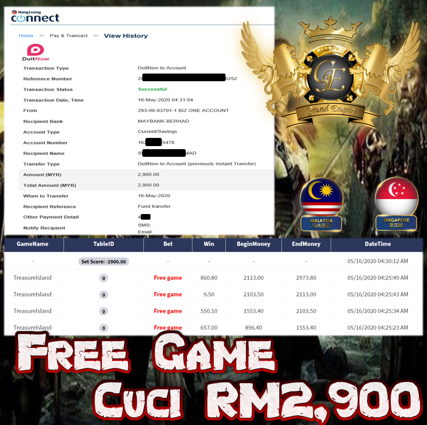 DAPAT FREE GAME  CUCI RM2,900!!!