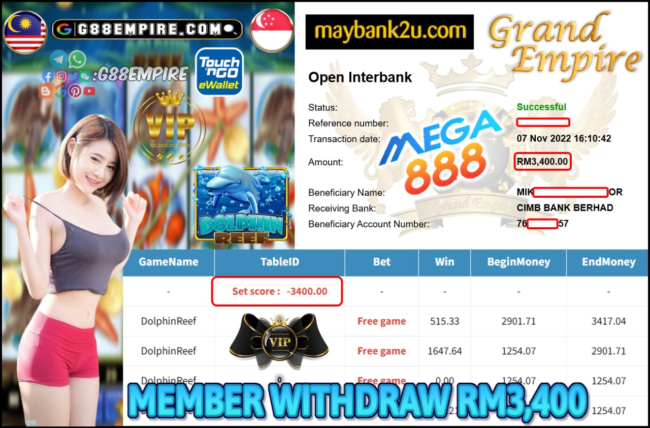 MEGA888 - DOLPHINREEF CUCI RM3,400