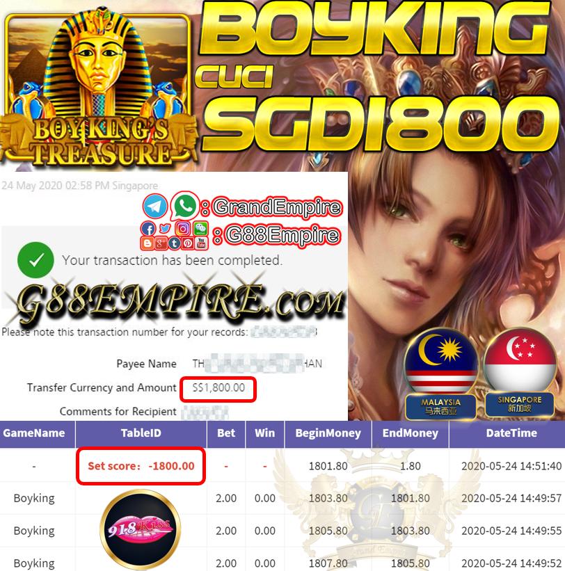 MEMBER BOYKING CASH OUT SGD1800!!!