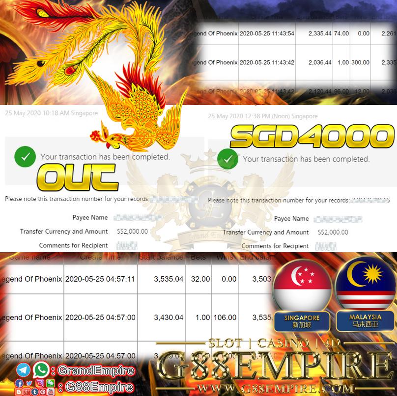 MEMBER MAIN LEGEND OF PHOENIX OUT SGD4,000!!!