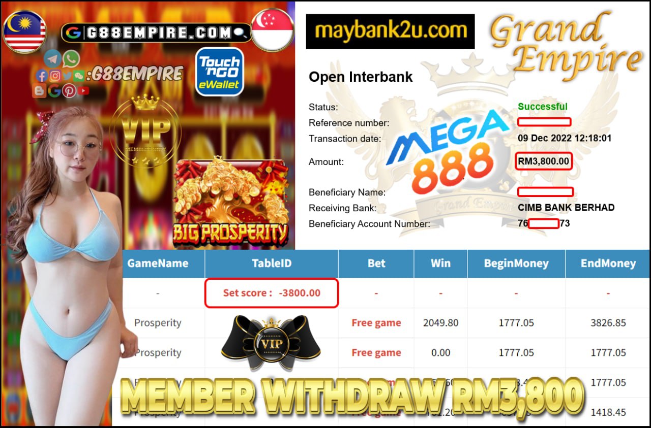 MEGA888 - BIGPROSPERITY CUCI RM3,800