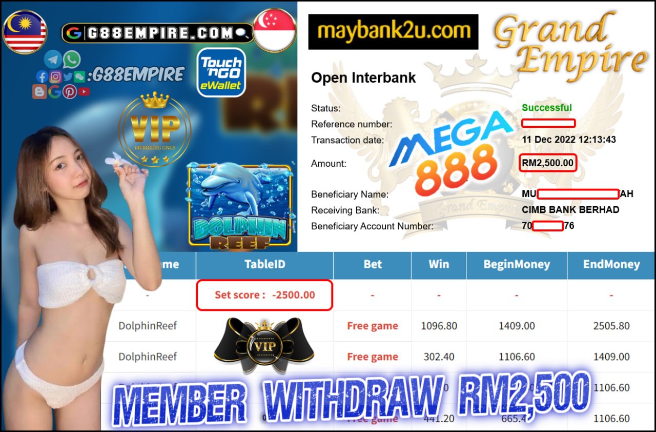 MEGA888 - DOLPHINREEF CUCI RM2,500
