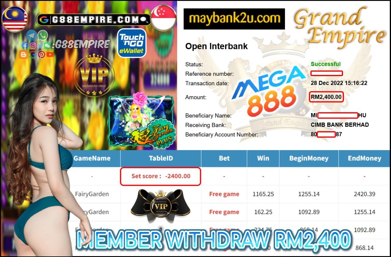 MEGA888 - FAIRYGARDEN CUCI RM2,400