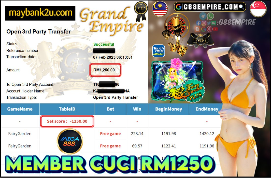 MEGA888-FAIRY GARDEN CUCI RM1,250 !!!