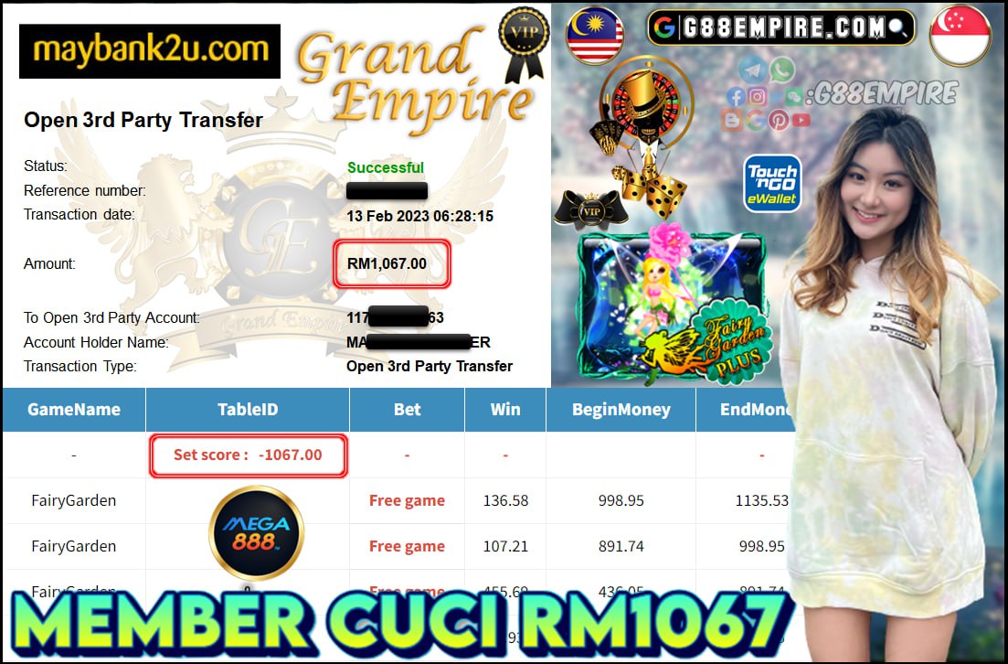 MEGA888 FAIRY GARDEN CUCI RM1,067 !!!!