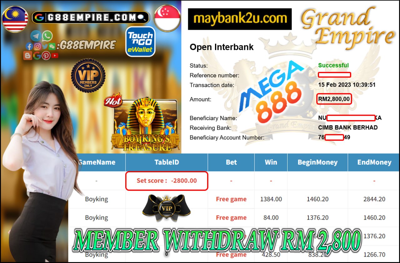 MEGA888 - BOYKING CUCI RM2,800