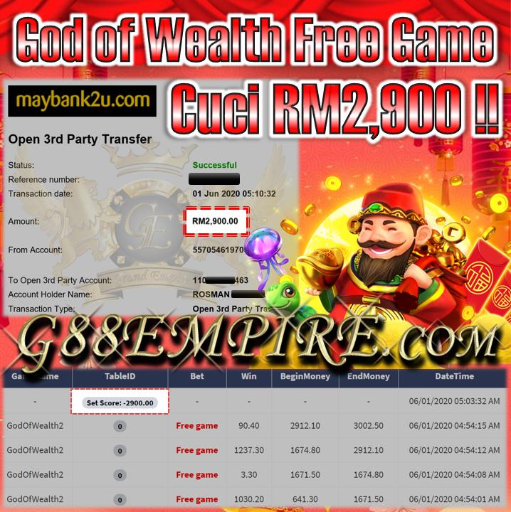 MEMBER MAIN GOD OF WEALTH CUCI RM2900!!!