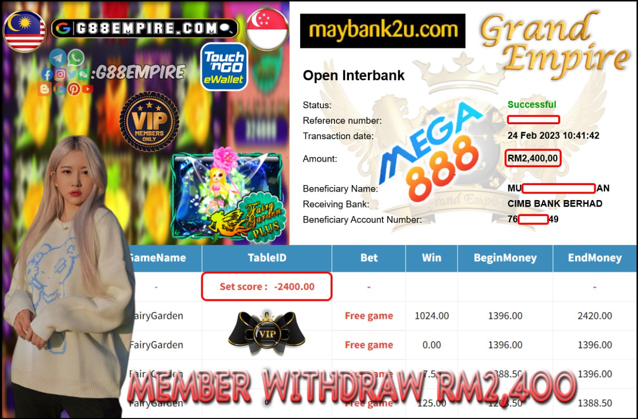 MEGA888 - FAIRYGARDEN CUCI RM2,400