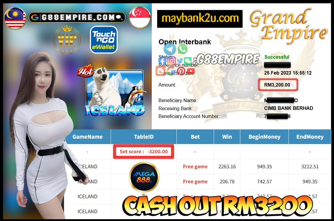 MEGA888 ICELAND CUCI RM3200!!!