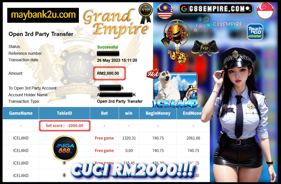 MEGA888 ICELAND CUCI RM2000!!!