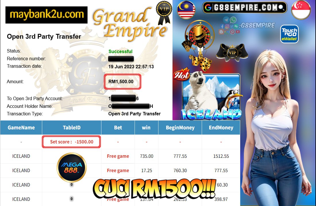 MEGA888 ICELAND CUCI RM1500!!!