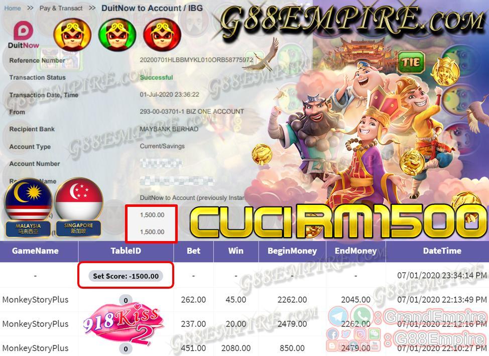 MEMBER MAIN MONKEYSTORYPLUS CUCI RM1500!!!