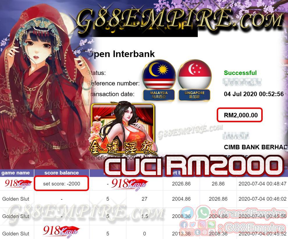 MEMBER MAIN GOLDEN SLUT CUCI RM2000!!!