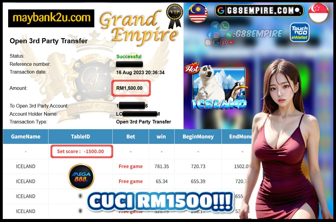 MEGA888 ICELAND CUCI RM1500!!!