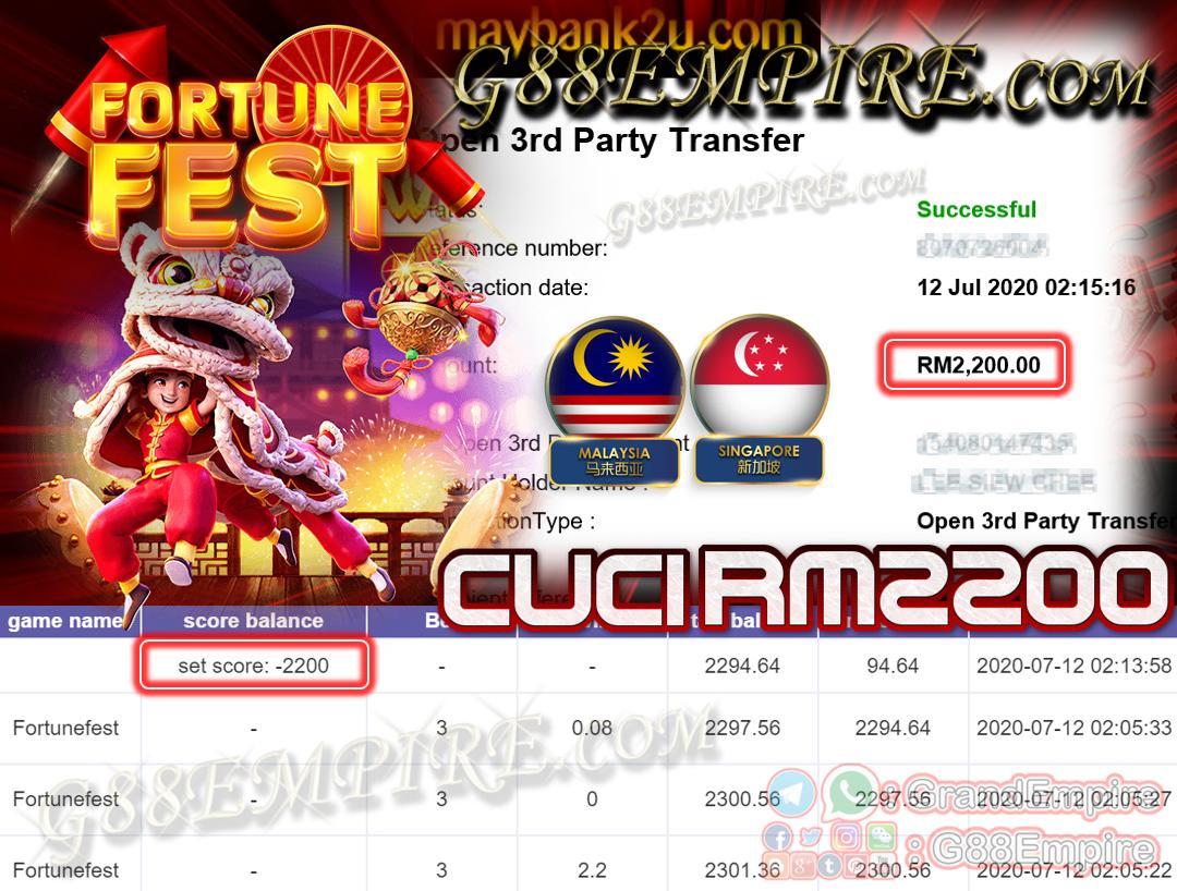 MEMBER MAIN FORTUNEFEST CUCI RM2200!!!